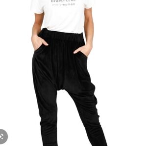 NSF Drop Crotch Harem Pants Tencel Blend